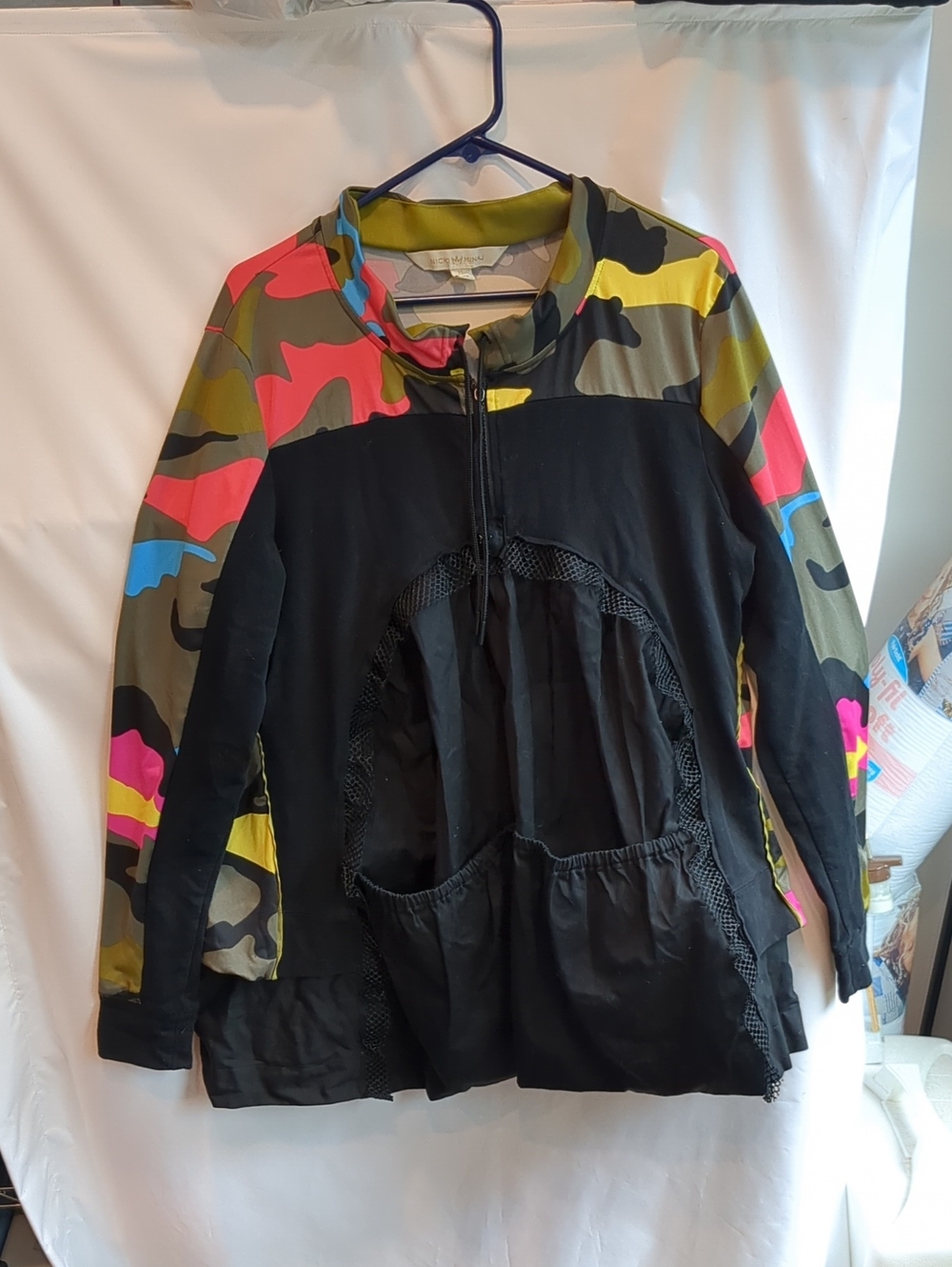 Nicki Minaj Jacket in Black, Pink, Yellow and Blue